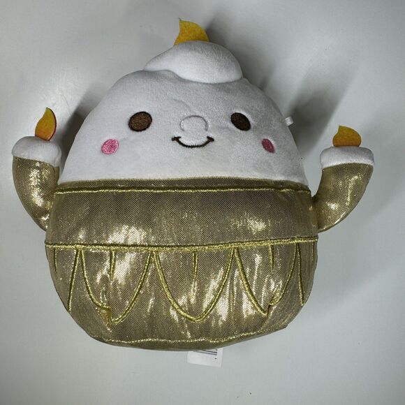 Squishmallows Disney Lumiere Candle 8” Plush Gold Costume HTF SQK0908 - Picture 1 of 14
